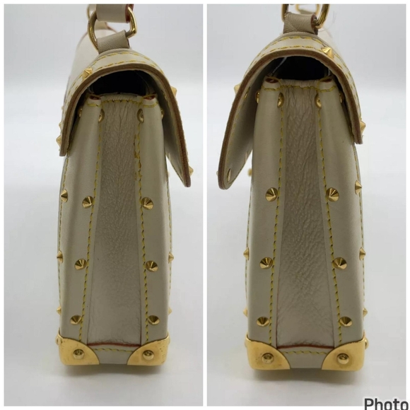 Auth Louis Vuitton Suhali Ivory Trunk Bag - Picture 7 of 9